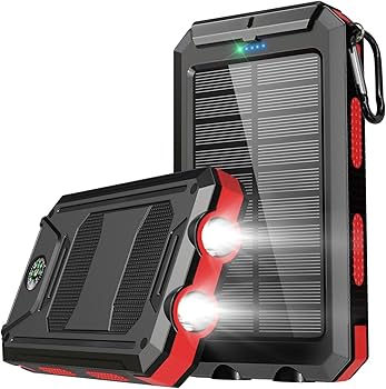 Amazon | モバイルバッテリー ソーラーモバイルバッテリー 20000mAh 大